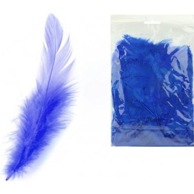 Peří barevné Luma, tmavě modré, 10g – Zboží Dáma