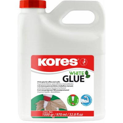 KORES Lepidlo White glue PVA 1000 g