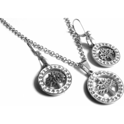 Steel Jewelry set náhrdelník a náušnice strom života z chirurgické oceli SET160118 – Zbozi.Blesk.cz