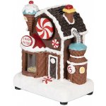 Clayre & Eef Hrací vánoční dekorace s LED světýlky Candy Factory - 15*11*19cm / 3xAA - Clayre & Eef – Hledejceny.cz