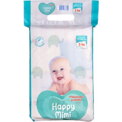 Happy Mimi podložky Extra velké 90x60 5ks – Zboží Mobilmania