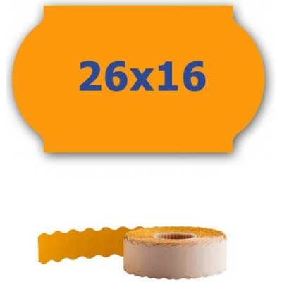 CDRmarket ETRL-26x16-orange cenové etikety do kleští signální oranžové 26 mm x 16 mm 700 ks – Zbozi.Blesk.cz