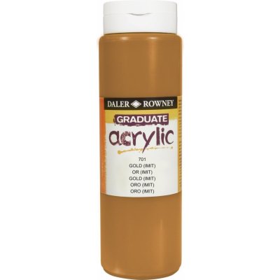 Daler Rowney Graduate akrylová barva gold Imitation 500 ml 1 ks – Zboží Dáma