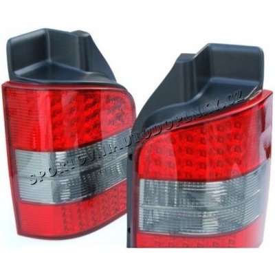 VW T5 (výklopné zadní dveře) - LED zadní čiré lampy RED/CLEAR – Hledejceny.cz