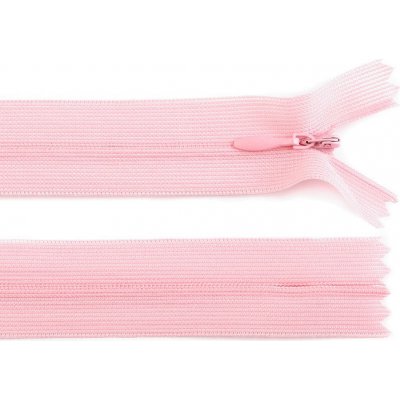 Spirálový zip skrytý šířka 3 mm délka 60 cm dederon Barva: 133 ružová svetlá – Hledejceny.cz