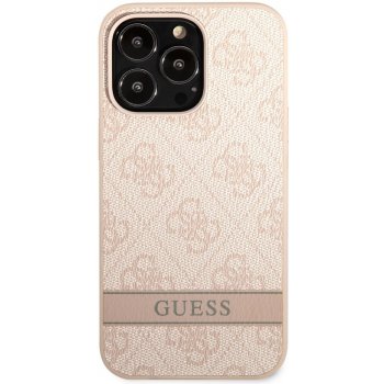 Pouzdro Guess PU 4G Stripe iPhone 13 Pro růžové