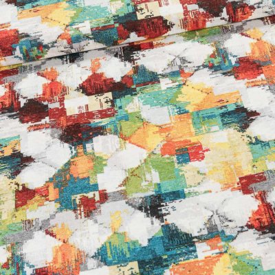 Směsové plátno MULTICOLOR BARVY, barevné šmouhy, š.140cm (látka v metráži) – Zboží Mobilmania