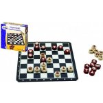 Magnetické cestovní šachy dřevo společenská hra