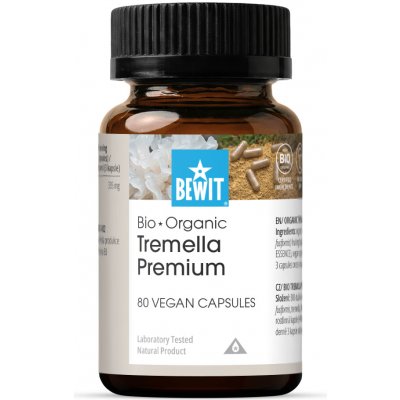 BEWIT Tremella Premium BIO ≥35% betaglukanů 80 kapslí – Hledejceny.cz