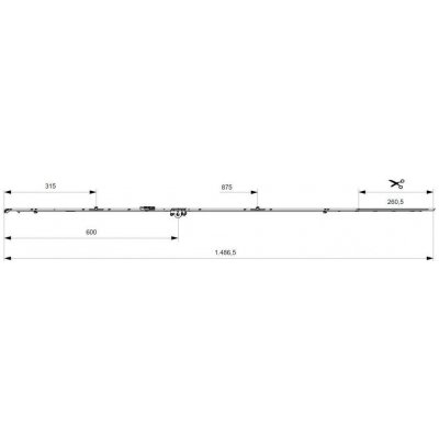 MACO OS-převodovka DM 15 i.S. 600 mm 1341-1590 mm – Zboží Mobilmania