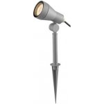 DIREZZA RED Bodové svítidlo venkovní, těleso hliník, barva šedostříbrná, 1x35W, GU10, 230V, IP65, hlavice d=65mm, l=105mm, h= 380mm, s bodcem do záhonu R10427 Rendl Red Rendl, svítidla, osvětl – Zbozi.Blesk.cz