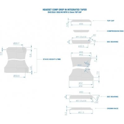 Ritchey Comp Integrated Is42 / 28 Is52 / 40 Taper 1.5 6 mm Stack – Zbozi.Blesk.cz