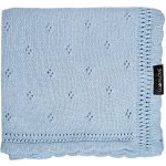 Lullalove Ažurková přikrývka DAISY Modrá – Sleviste.cz