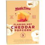 Magic Time Flaming Hot popkorn s příchutí čedaru a chilli 3 x 80 g – Zboží Dáma