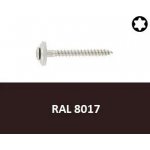 Vrut s podl. 15mm, nerez A2 4,5x45 Torx RAL8017 (Art.8790) – Hledejceny.cz