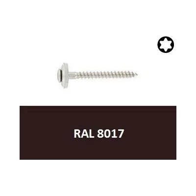 Vrut s podl. 15mm, nerez A2 4,5x45 Torx RAL8017 (Art.8790) – Hledejceny.cz