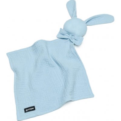 T-Tomi Bio mušelínový usínáček Blue 100% bavlna 30 cm – Zbozi.Blesk.cz