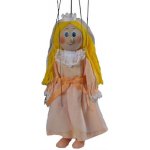 Mašek umělecká výroba Loutka dřevěná Šípková Růženka 20 cm – Zboží Mobilmania