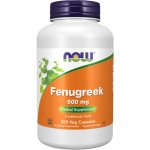 Now Foods Fenugreek Pískavice řecké seno 500 mg x 250 rostlinných kapslí – Hledejceny.cz