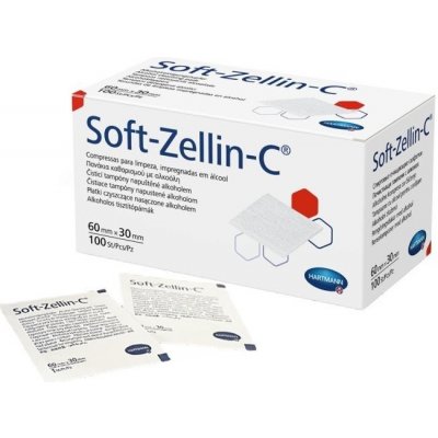 Soft-Zellin-C impreg.s alkoholem Tampon 100 ks