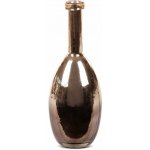 EUROFIRANY DEKORAČNÍ SKLENĚNÁ VÁZA DALIA (02) (FI) 11X31 CM BRONZOVÁ – Hledejceny.cz