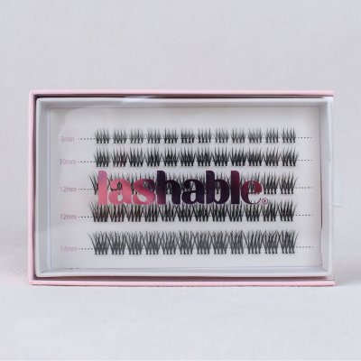 Lashable CLEAN GAL samolepicí pre-glued řasy 8mm.10mm.12mm.14mm 60 ks – Zboží Dáma