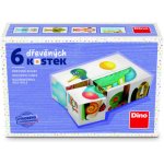 Dino obrázkové kostky Kachna 6 kostek – Hledejceny.cz