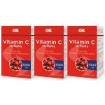 GS Vitamin C1000 se šípky 3 x 100+20 tablet – Hledejceny.cz