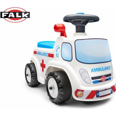 FALK Ambulance s otevíracím sedadlem a klaksonem na volantu – Zboží Mobilmania