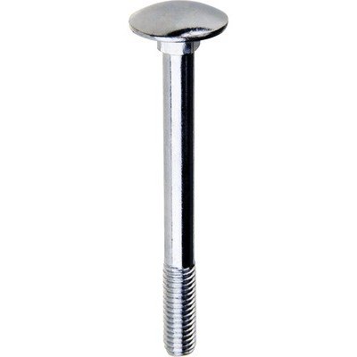 Šroub vratový M6x40, plochá široká půlkulatá hlava pevnost 4,8, zinek bílý, 100ks – Hledejceny.cz