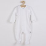 NEW BABY Kojenecký bavlněný overal Practical bílý holka – Zboží Mobilmania
