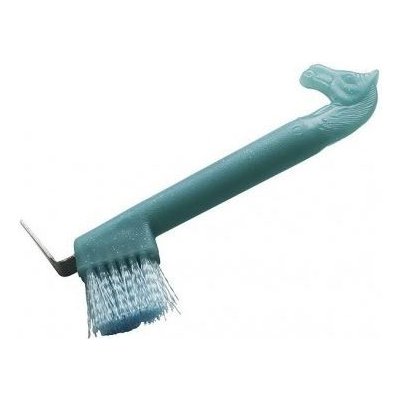 Kopytní háček s kartáčkem Koníček Neon sv.modrý – Sleviste.cz