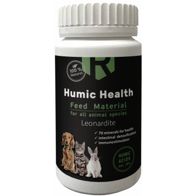 Reasil Humic Health, detoxikační a protiprůjmové krmivo pro psy, kočky a domácí zvířata na bázi huminových kyselin. Balení: Dóza 0,1 kg