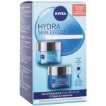 Nivea Hydra Skin Effect osvěžující gelový krém na den 50 ml + Hydra Skin Effect hydratační gel krém na noc 50 ml dárková sada – Zboží Mobilmania