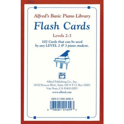 Alfred's Basic Piano Library Flash Cards 2-3 617619 – Sleviste.cz