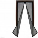 Pgum-Sill síť proti hmyzu do dveří 1x2,1/2,2m černá magnetická KLIK-KLAK – Zboží Mobilmania