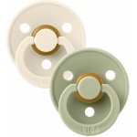 Bibs Colour symetrické dudlíky přírodní kaučuk Ivory/Sage – Zboží Dáma
