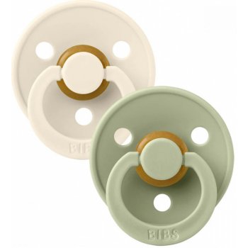 Bibs Colour symetrické dudlíky přírodní kaučuk Ivory/Sage