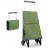 Nákupní taška a košík Rolser Plegamatic Original MF nákupní skládací taška na kolečkách zelená khaki