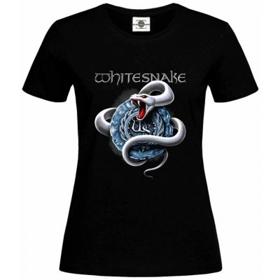 Tričko Whitesnake white Černá – Zboží Mobilmania