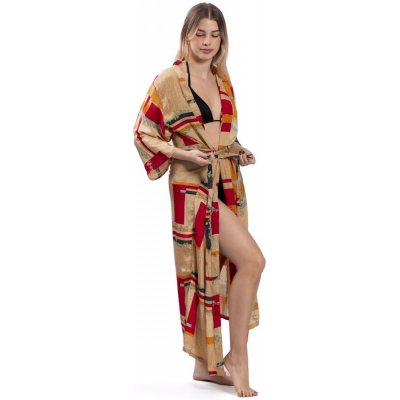 Dlouhé KIMONO béžová I. – Zboží Mobilmania