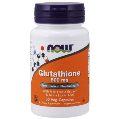 Now Foods Now Glutathione redukovaný 500 mg 30 rostlinných kapslí
