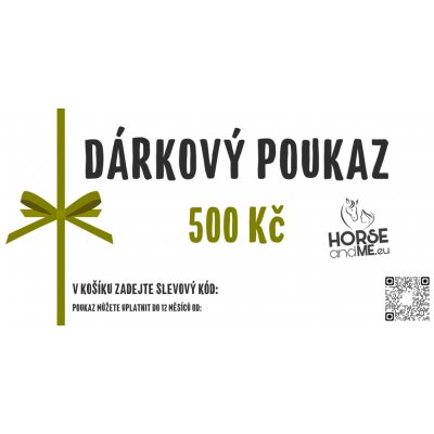 HORSEandME.eu Dárkový poukaz 500 Kč Varianta: DO RUKY – Zbozi.Blesk.cz