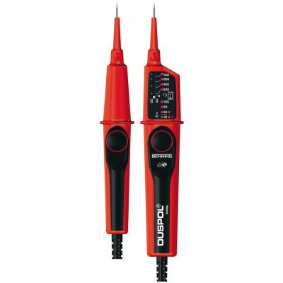 Zkoušečka napětí DUSPOL analog 12-1000V cívka/LED, bzučák, Benning 050261 – Zboží Dáma