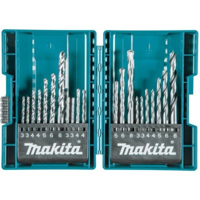 MAKITA B-44884 sada vrtáků do kovu, zdiva a dřeva s válcovou stopkou 21dílů – Zboží Mobilmania