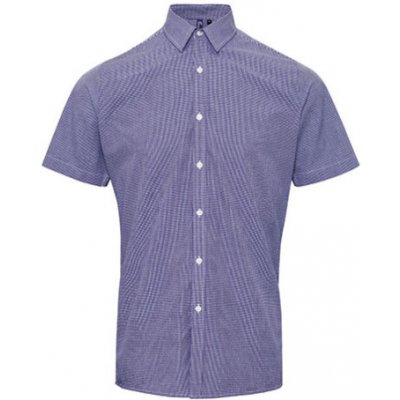 Premier Workwear pánská bavlněná košile s krátkým rukávem PR221 navy