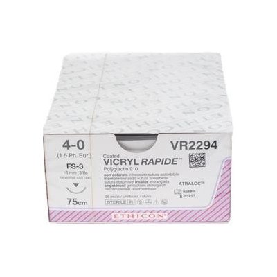 Coated Vicryl Rapide nebarvený 4/0 75 cm SH-1 plus, 12 ks – Zboží Mobilmania