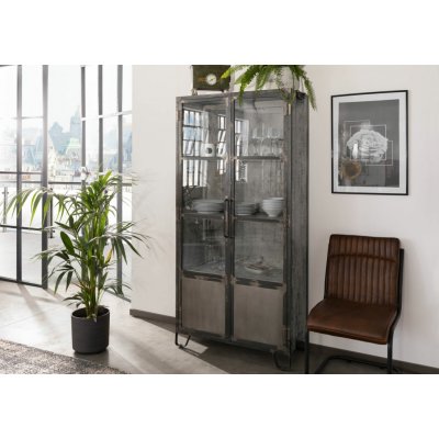 Bighome Steel 90x40x190 přírodní lakovaná mango – Hledejceny.cz