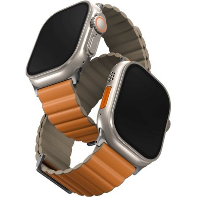 Uniq Revix Premium Edition Reversible Magnetic řemínek pro Apple Watch 49/45/44/42mm oranžový/khaki UNIQ-45MM-REVPSORGKAK – Hledejceny.cz