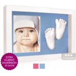 3D Memories odlévací sada baby pro 3D odlitek otisk ručiček a nožiček s hlubokým bílým dvojrámečkem růžová modrá pasparta – Zboží Mobilmania